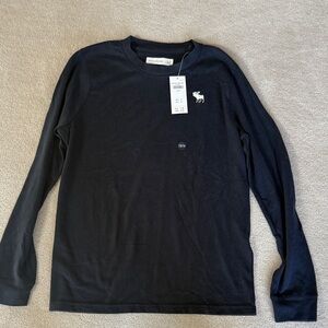Abercrombie Kids Black Long Sleeve Tee 13/14 NWT